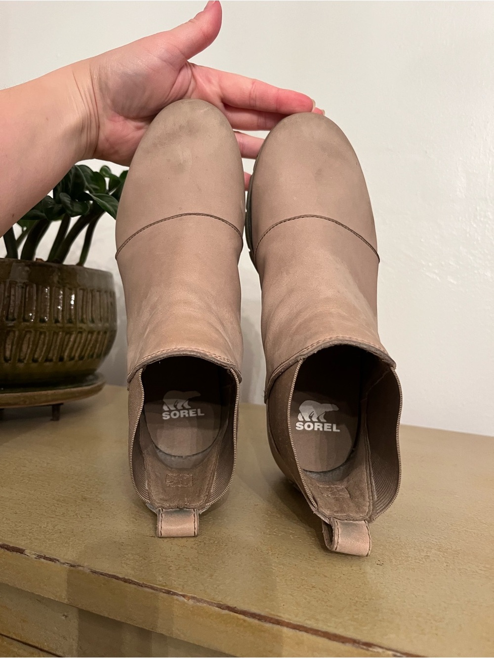 Sorel Tan Suede Leather Harlow Chelsea Boot, 7 - Picture 7 of 11